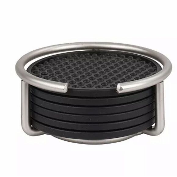 Black set of coasters - Picture 2 of 10